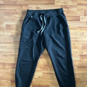 Figs Black Track Pants